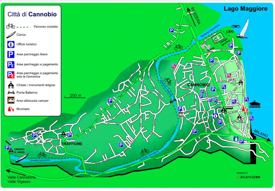 Mappa parcheggio Cannobio